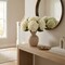 2PC 18" Cream Hydrangea Stems - Large 7" Blooms, Home Decor - Ideal for Bouquets, Centerpieces - Timeless All-Season Elegance, Floral Home by Artificial Flowers